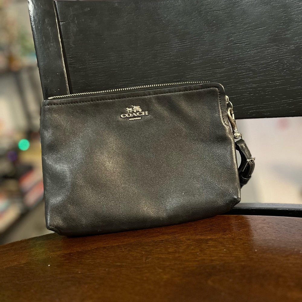 Black Coach Wristlet